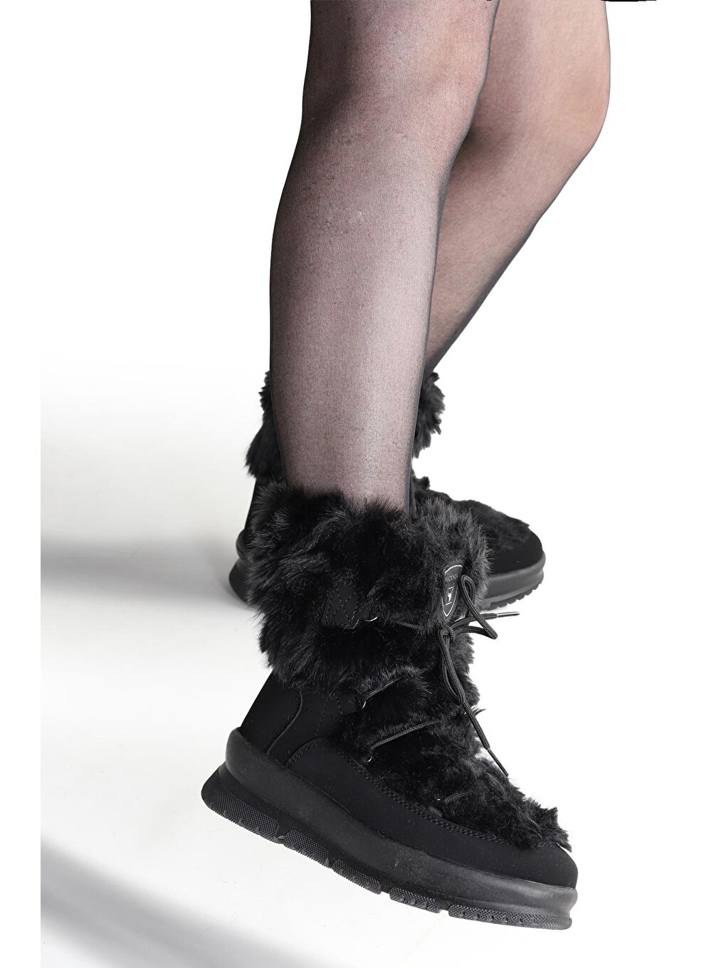 Siyah Irina Su Geçirmez Fermuarlı Kadın Bot Ayakkabı 1111