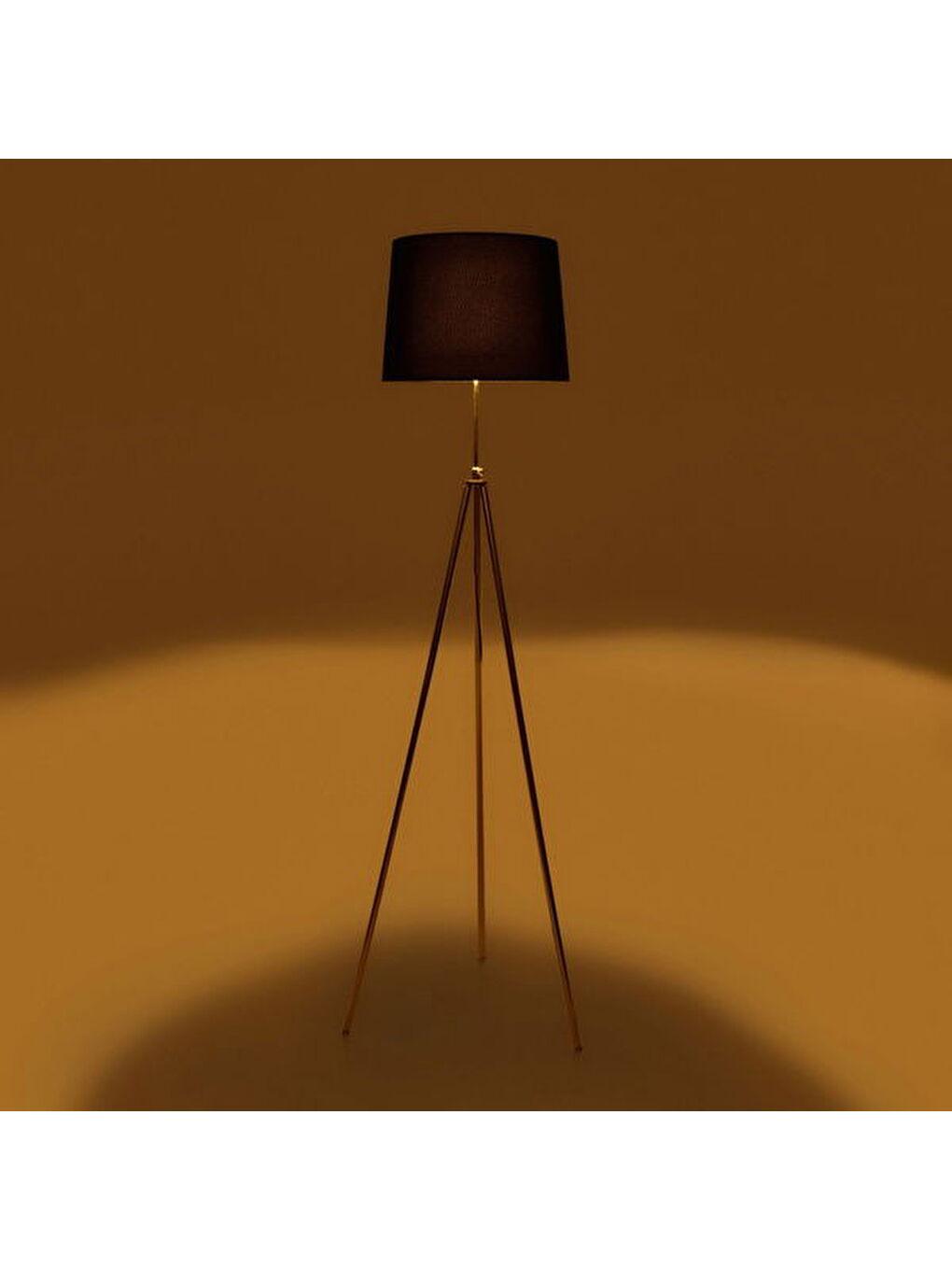 Lighting Manhattan Tripod Lambader - Siyah / Altın-2
