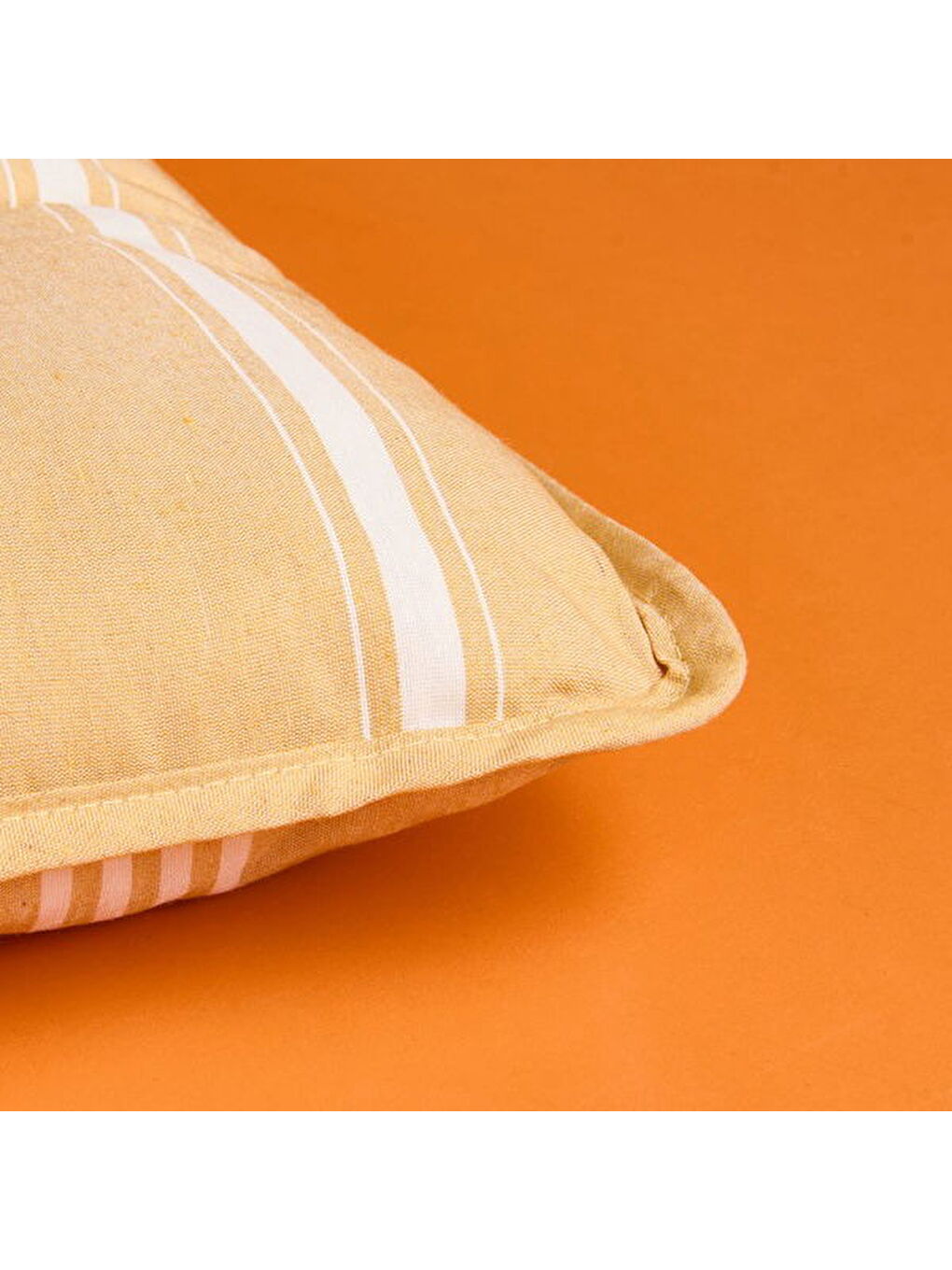 Sarı Soft Sun Madness Sandalye Minderi - Hardal / Ekru - 43x43 cm-5