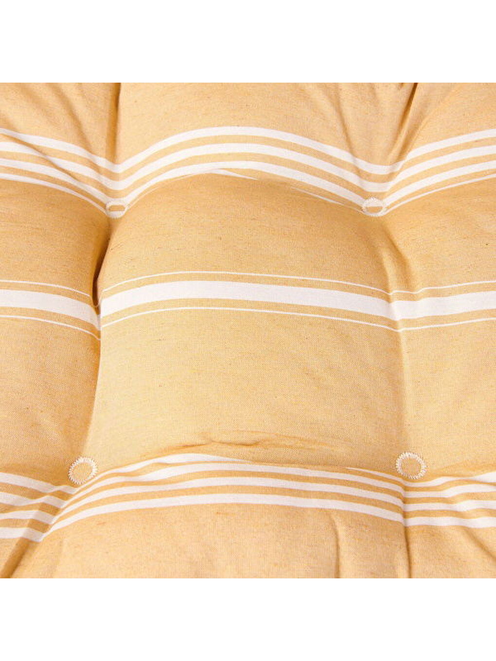 Sarı Soft Sun Madness Sandalye Minderi - Hardal / Ekru - 43x43 cm-7