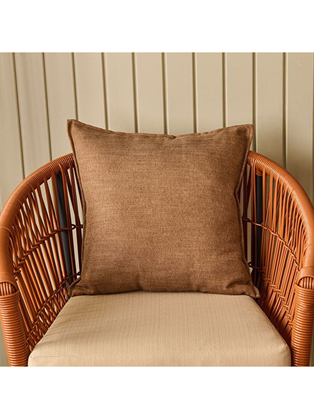 Soft Palm Breeze Haris Kırlent - Kahverengi - 45x45 cm