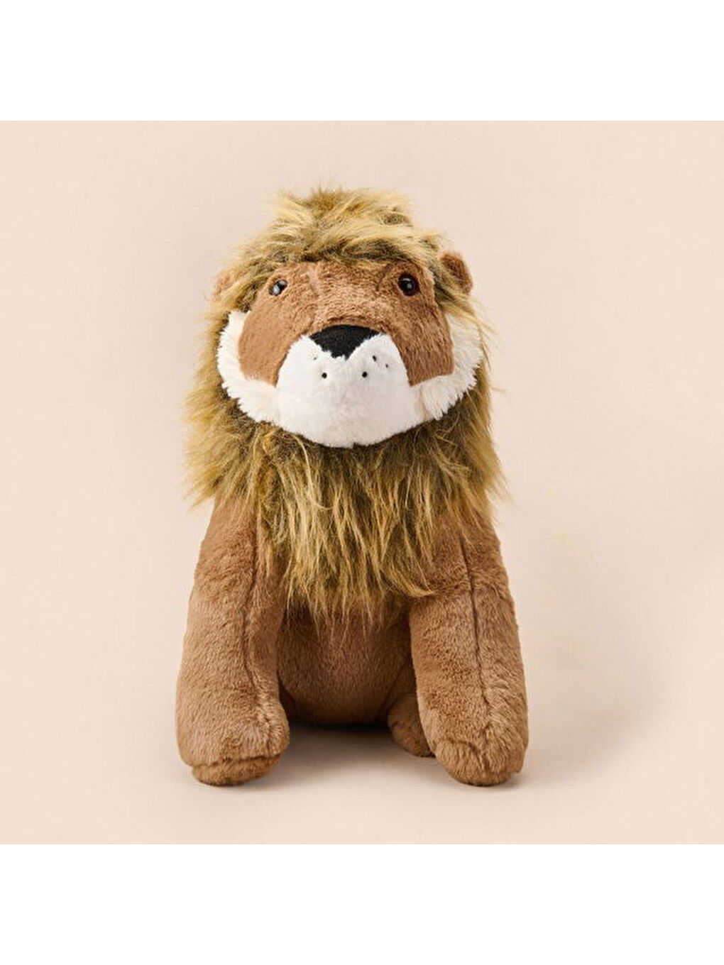 Soft Ormanların Kralı Aslan Figürlü Yastık - Kahverengi - 30x55 cm-8