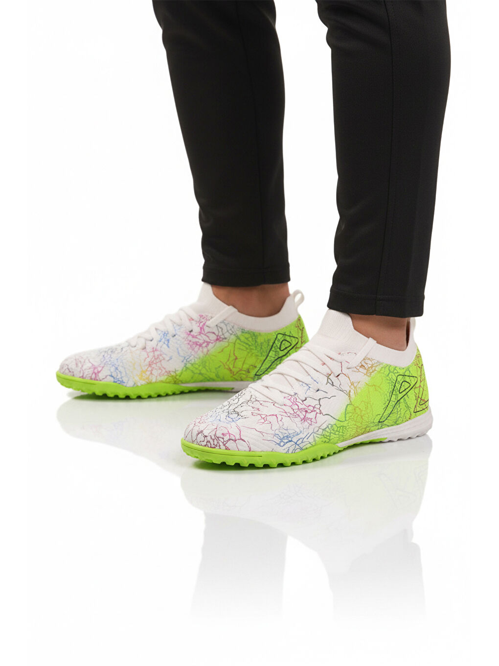 Beyaz Yeşil Bilekten Sarmalı Erkek Krampon MH-252-153 M