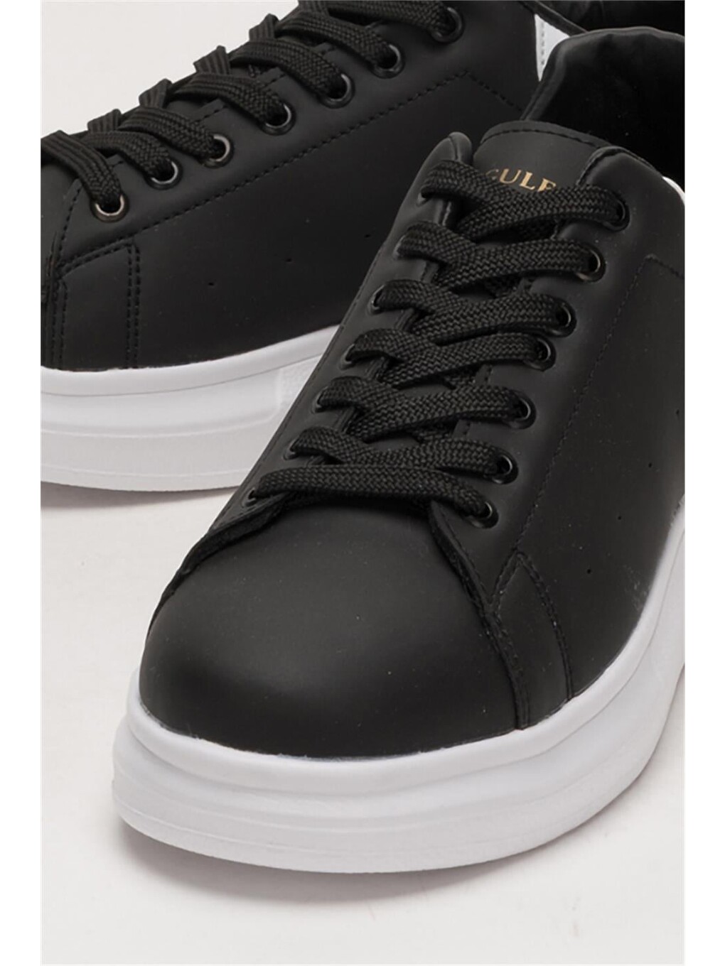 Unisex Yüksek Taban Günlük Spor Sneaker Ayakkabı Siyah-beyaz-8