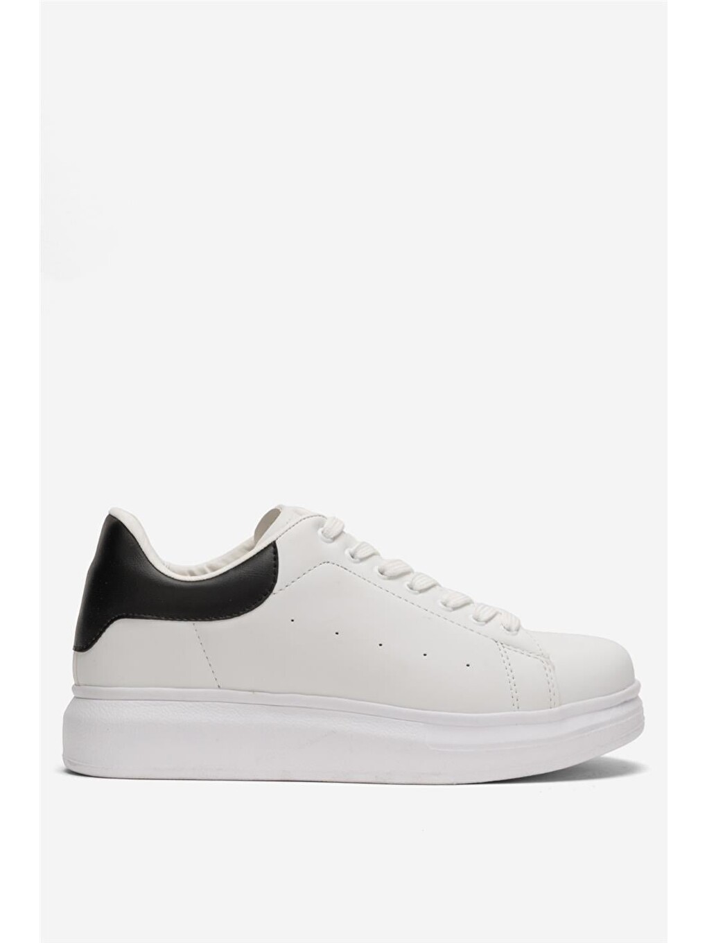 Unisex Yüksek Taban Günlük Spor Sneaker Ayakkabı Beyaz Siyah