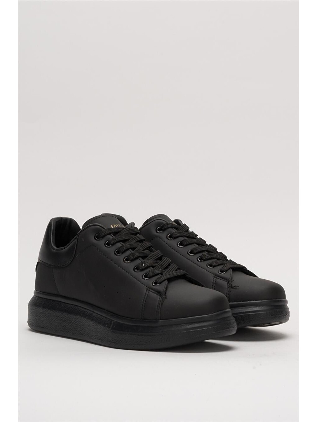 Unisex Yüksek Taban Günlük Spor Sneaker Ayakkabı Siyah-4
