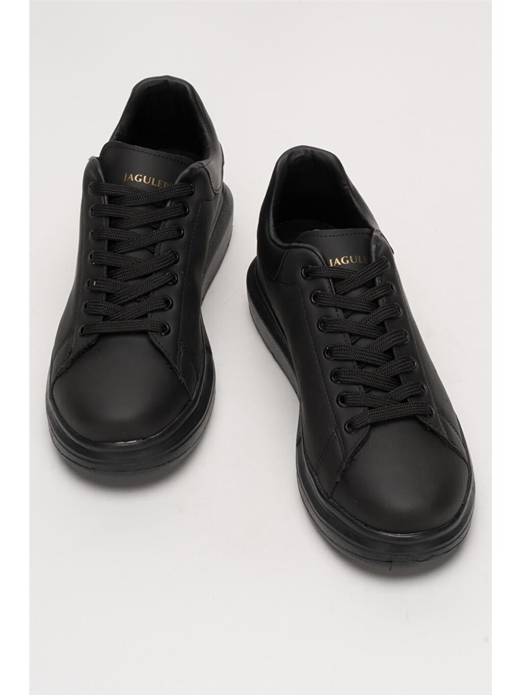 Unisex Yüksek Taban Günlük Spor Sneaker Ayakkabı Siyah-9