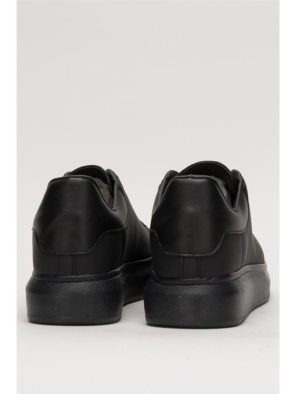 Unisex Yüksek Taban Günlük Spor Sneaker Ayakkabı Siyah-7