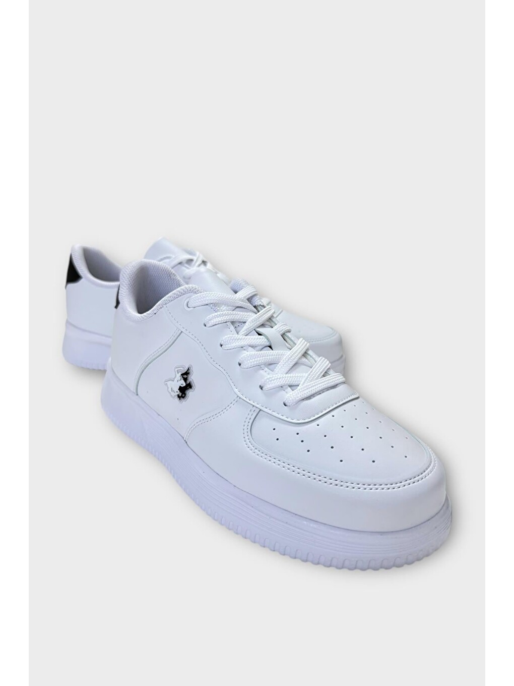 Unisex Airforce Spor Sneaker Ayakkabı Beyaz - Siyah-3
