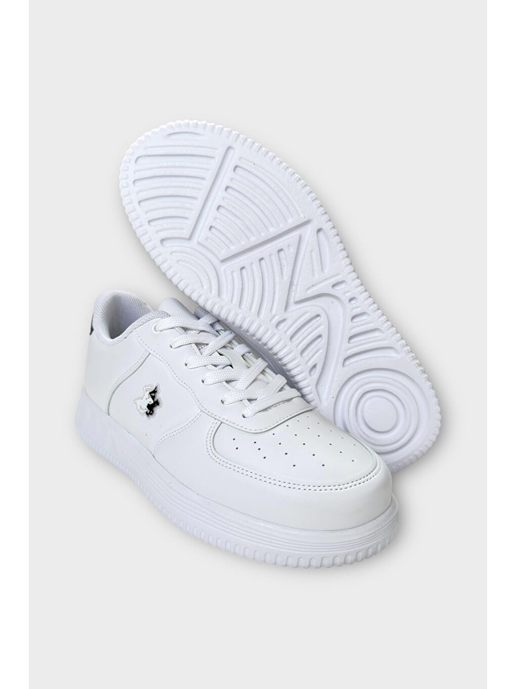 Unisex Airforce Spor Sneaker Ayakkabı Beyaz - Siyah-8