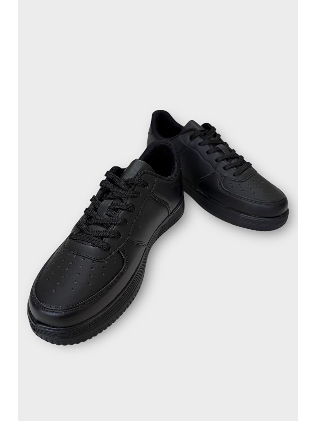 Unisex Airforce Spor Sneaker Ayakkabı Siyah-6