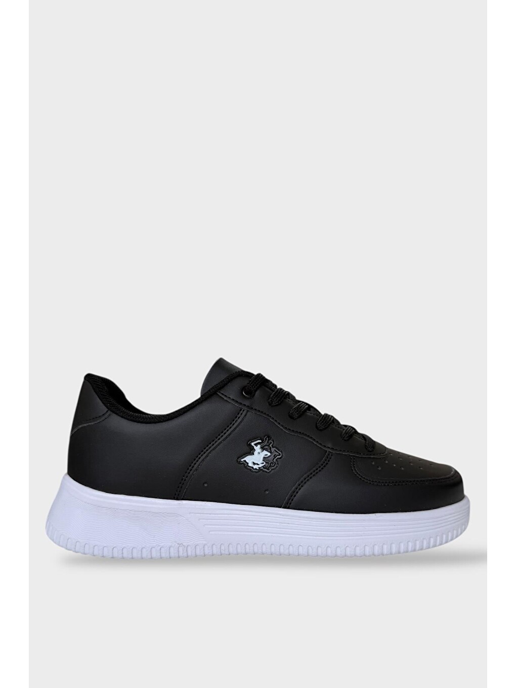 Unisex Airforce Spor Sneaker Ayakkabı Siyah - Beyaz-1