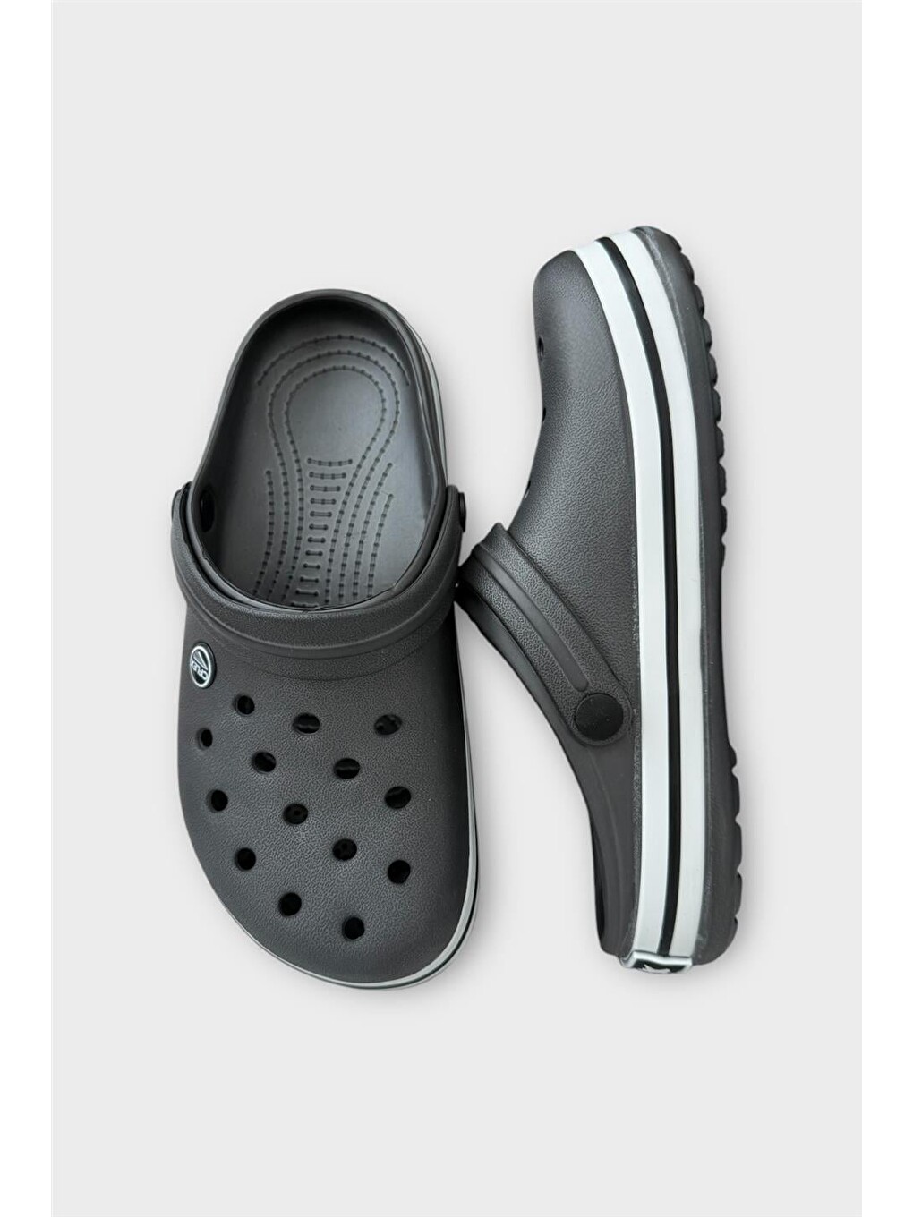 Gri Unisex Confort Medikal Hemşire Sabo Terlik Füme-18