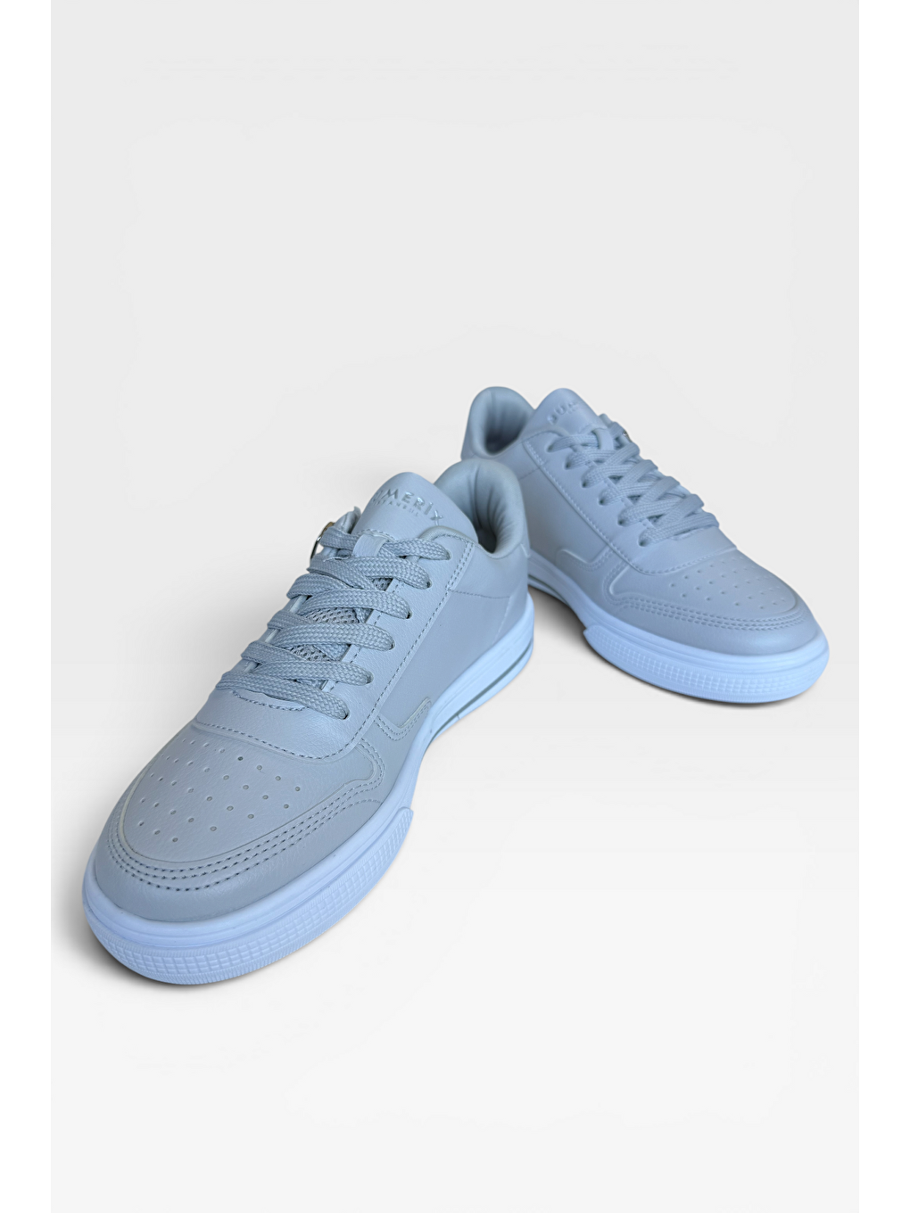 Günlük Hafif Taban Bağcıklı Fermuarlı Kadın Sneaker Ayakkabı Gri-3