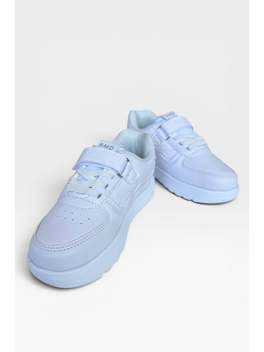 Anatomik Taban Cırtlı Rahat Hafif Sneaker Çocuk Spor Ayakkabı Beyaz-2