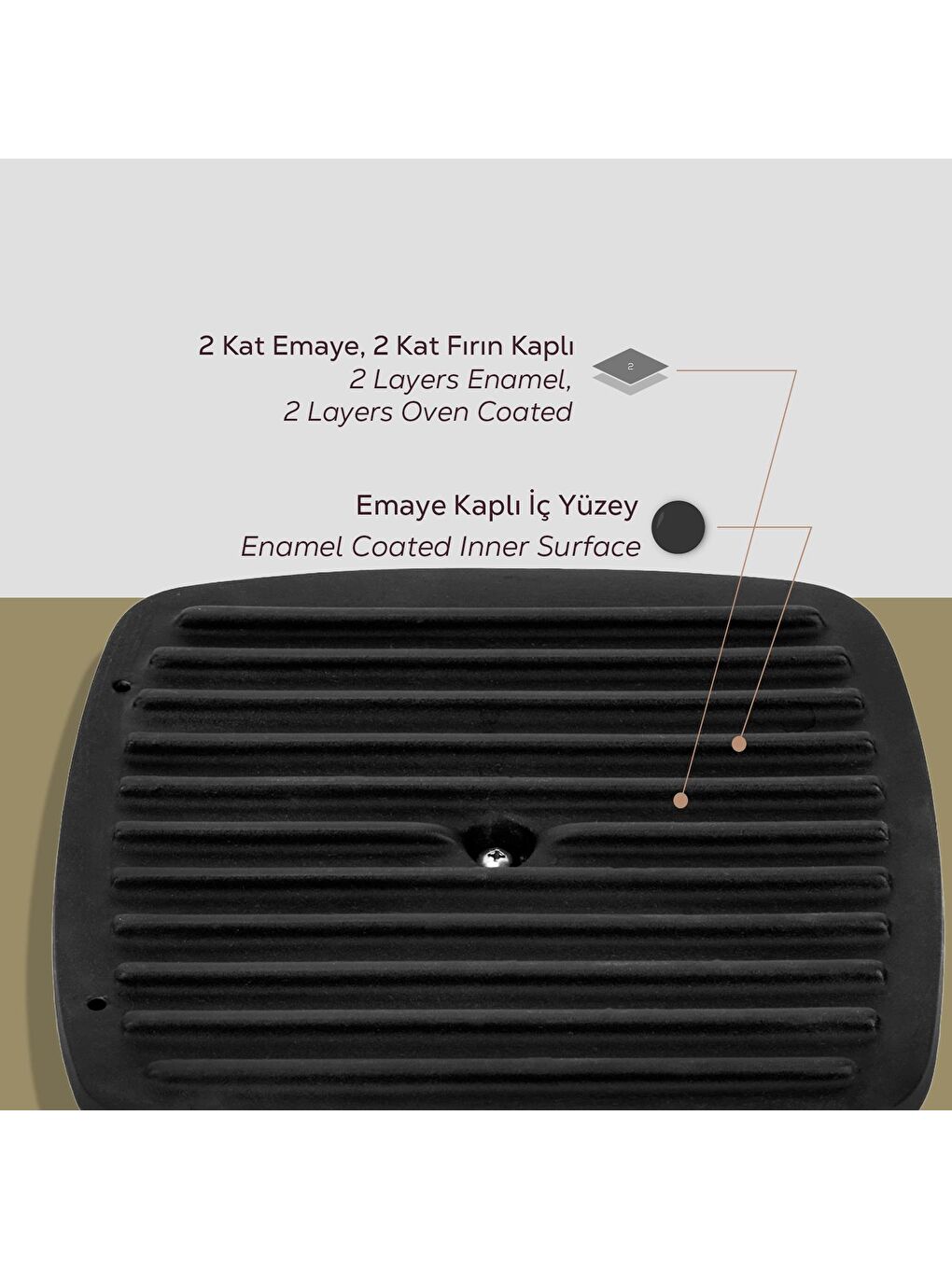 Siyah Kare Izgara Pres Metal Tepe Kulp Ölçü 21x21cm.-6