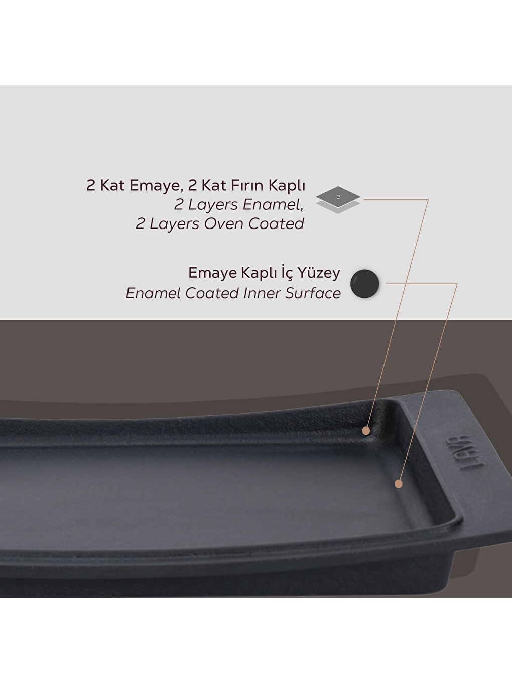 Siyah Dikdörtgen Servis Tabağı. Ölçü 36x24cm.-4