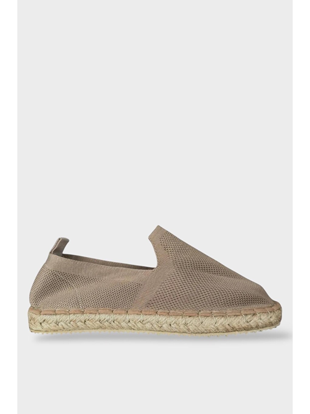 Bej Unisex El Yapımı Triko Espadril Kum