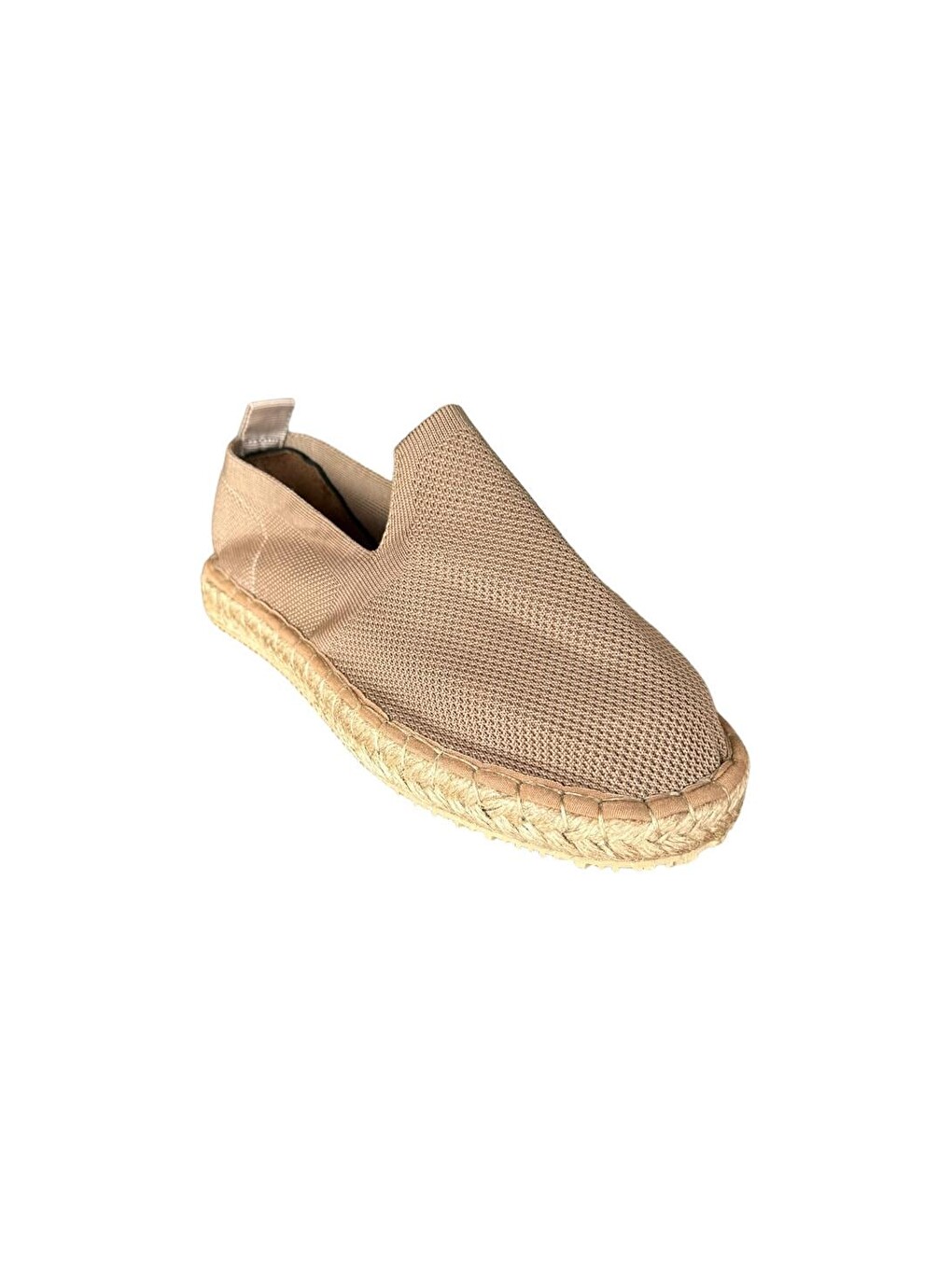 Bej Unisex El Yapımı Triko Espadril Kum-3