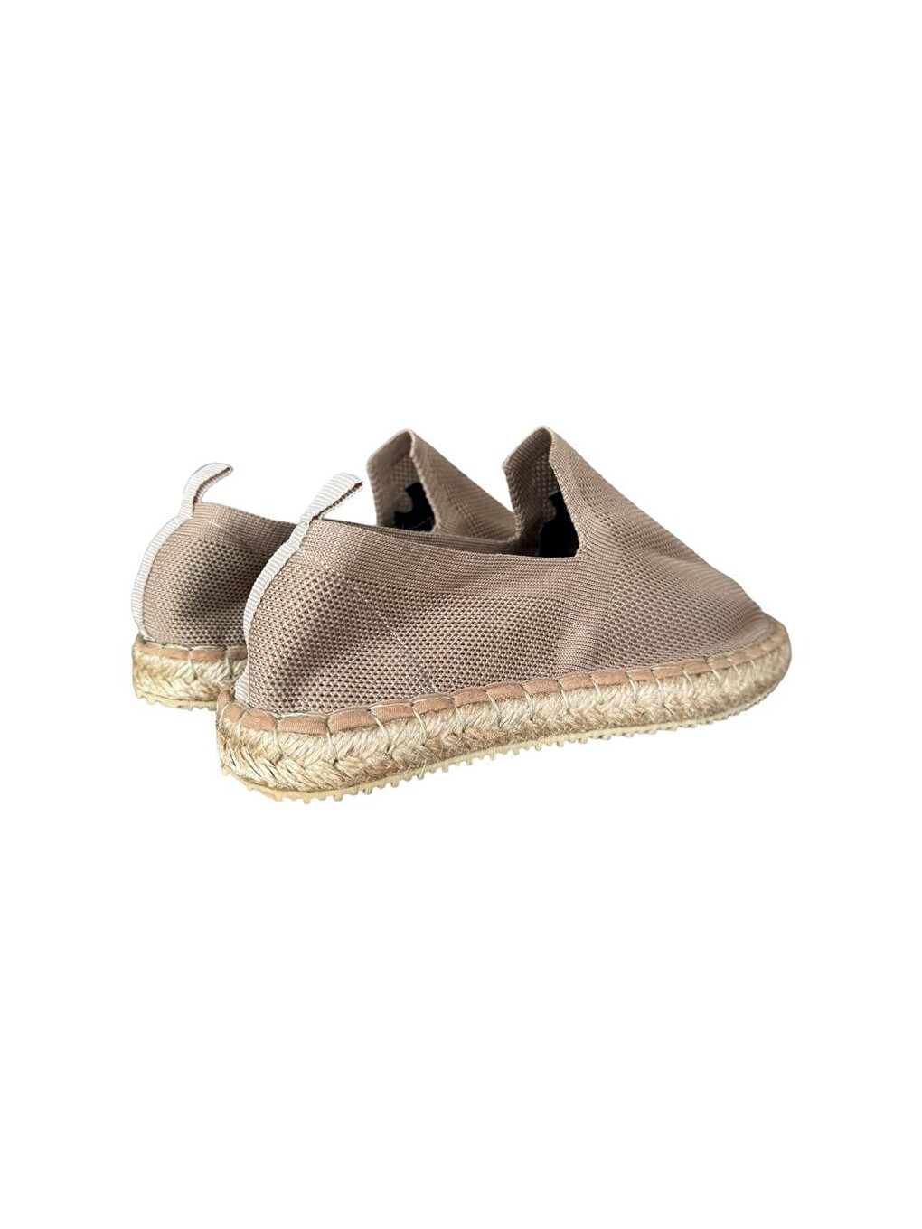 Bej Unisex El Yapımı Triko Espadril Kum-4