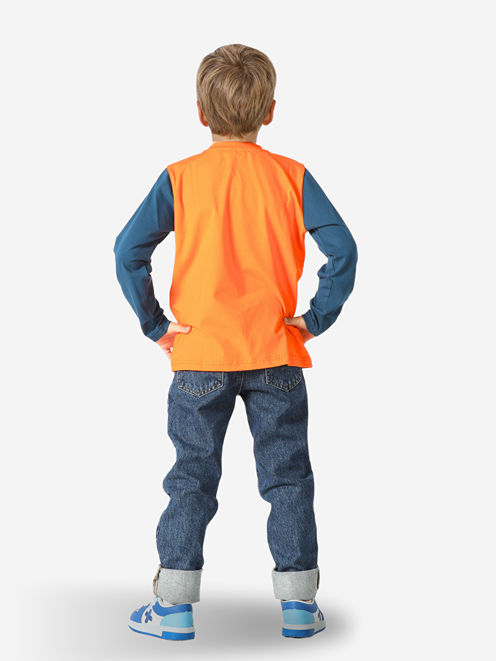 İndigo Jean Pantolon +Tişört Takım-3