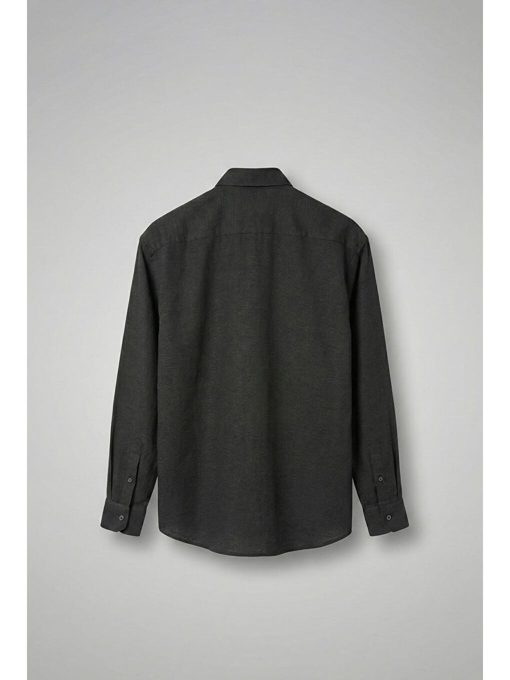 Erkek Oversize Basic Rahat Gömlek Siyah-1