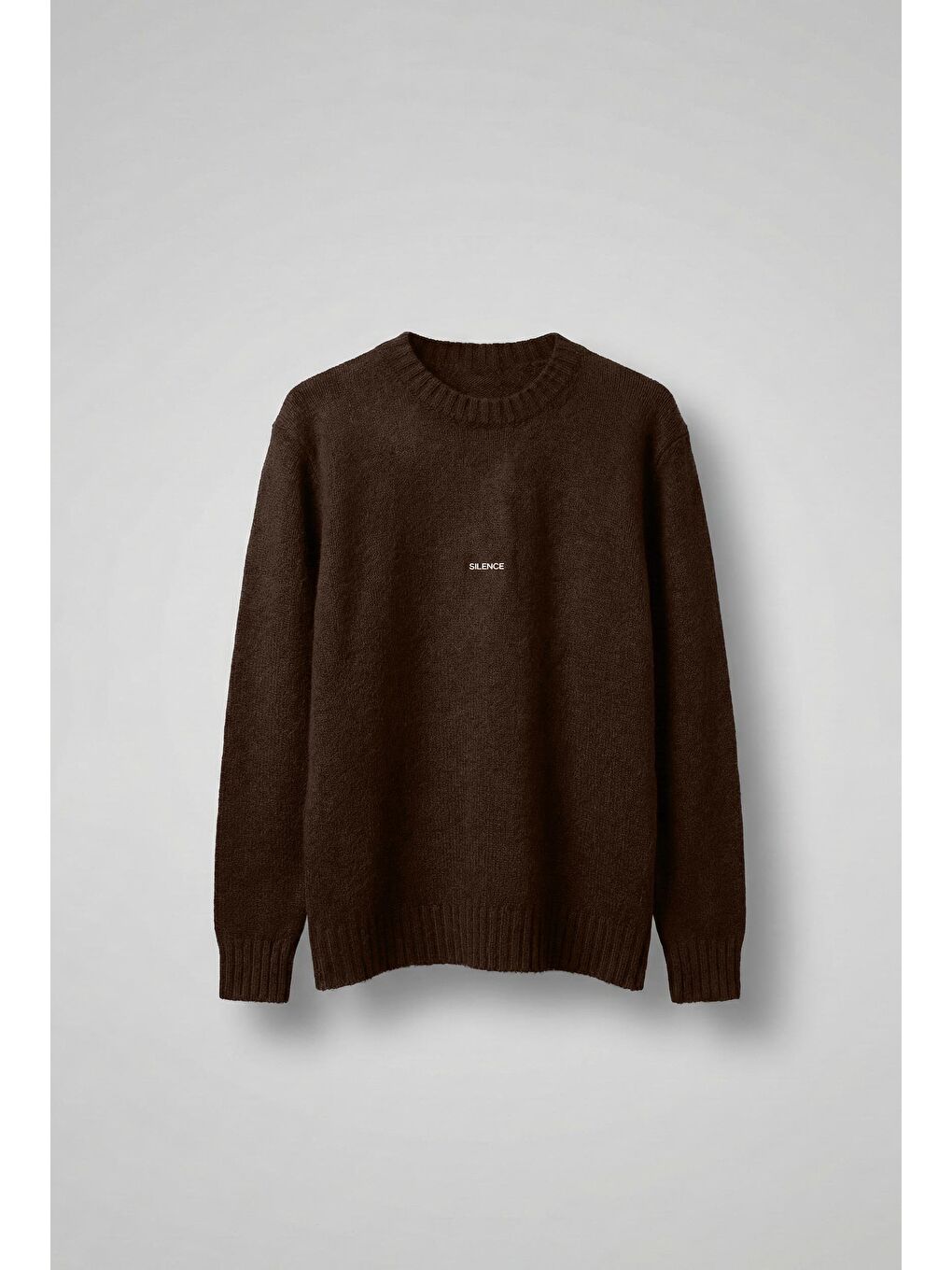 Kahverengi Erkek Regular Fit Bisiklet Yaka Kazak Kahve