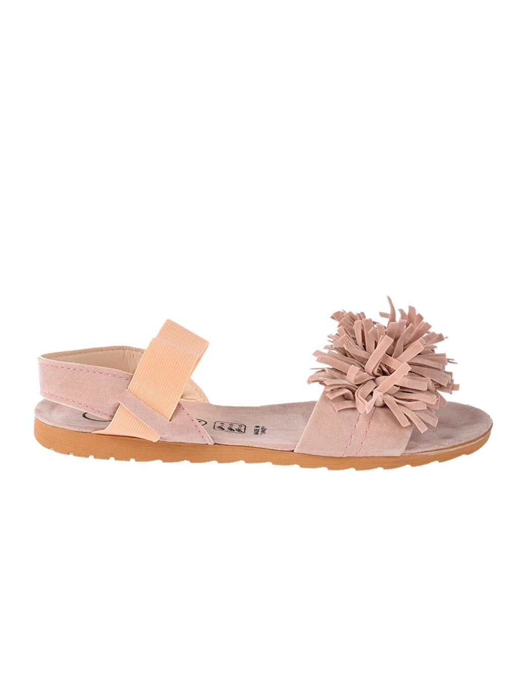 Pembe Mrt Erez Püskül Saçaklı Günlük Kadın Terlik-2