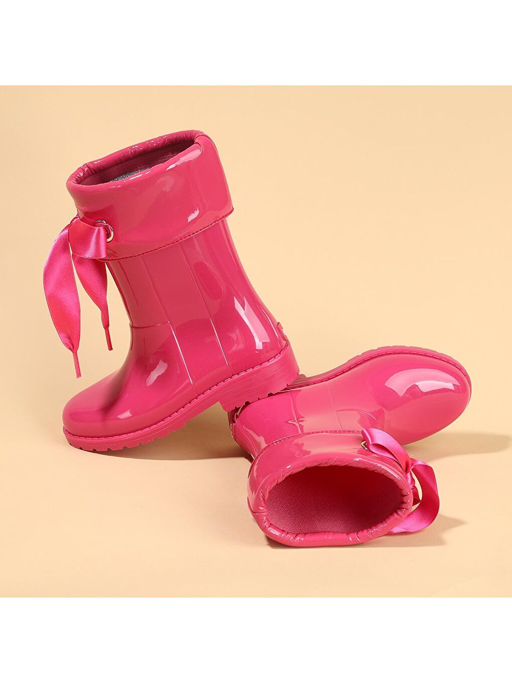 Fuşya Campera Charol Kız Çocuk Kar Çizmesi W10114-1
