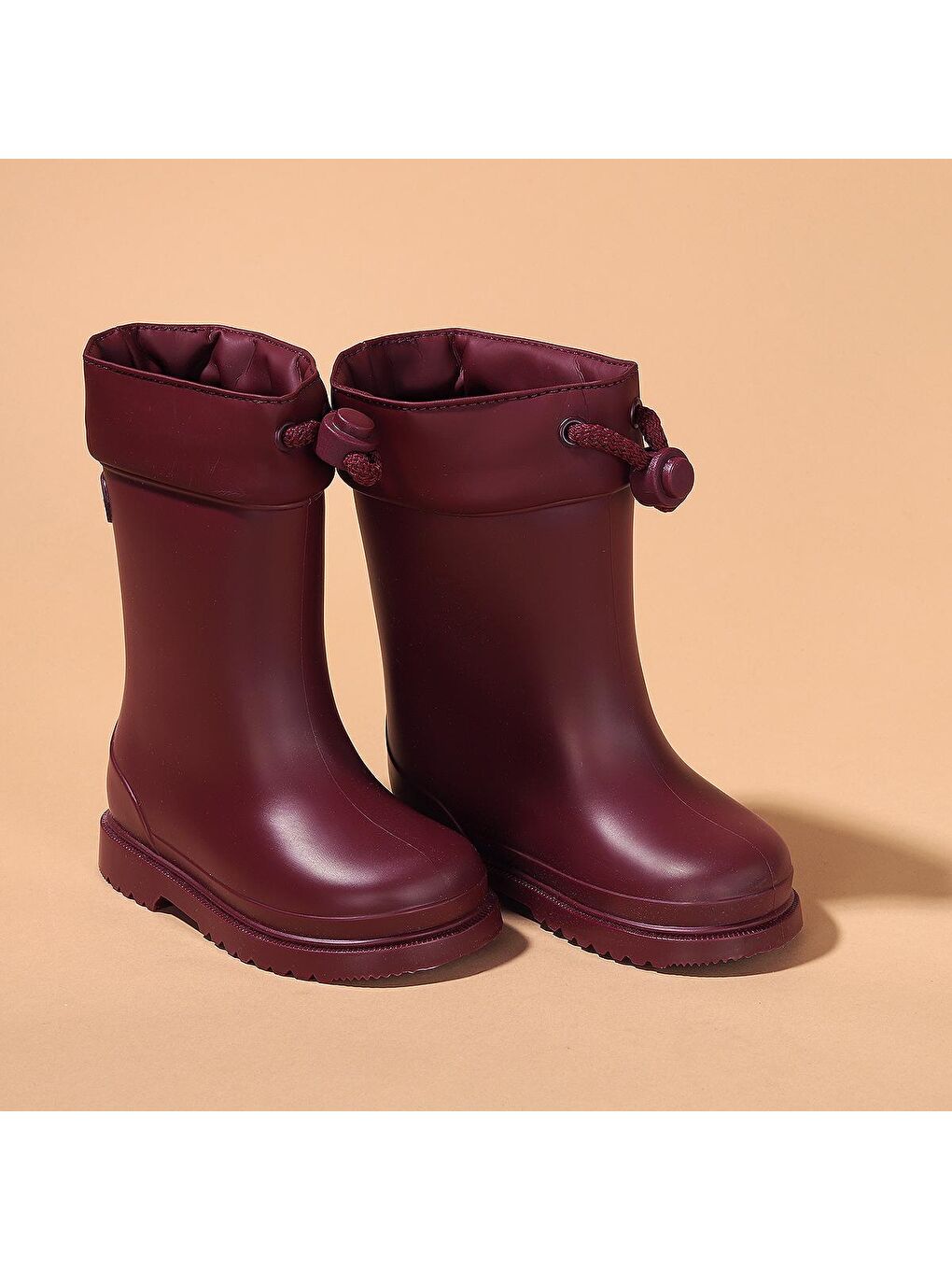 Bordo Chufo Cuello Kız/Erkek Çocuk Su Geçirmez Yağmur Kar Çizmesi W10100-2