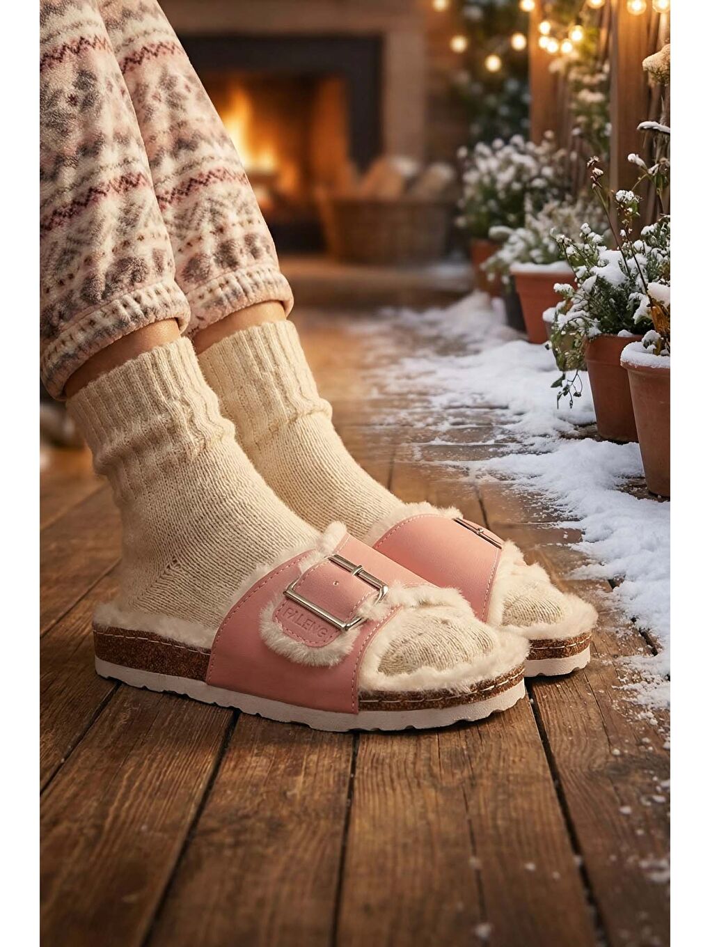 Pembe Mantar Taban Kadın Terlik