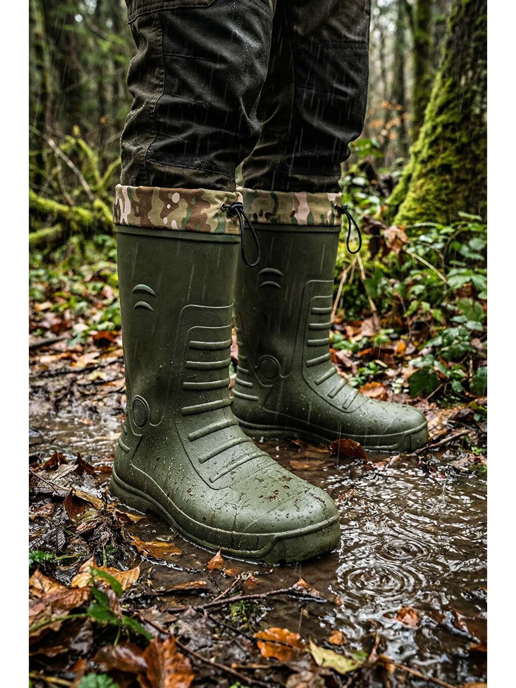 Yeşil Kışlık Erkek Çizme-1