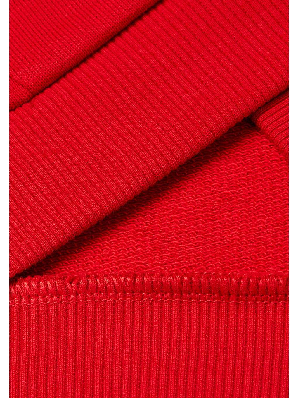 Erkek Çocuk Kırmızı Logo Detaylı Önü Fermuarlı Ribana Detaylı Sweatshirt-2