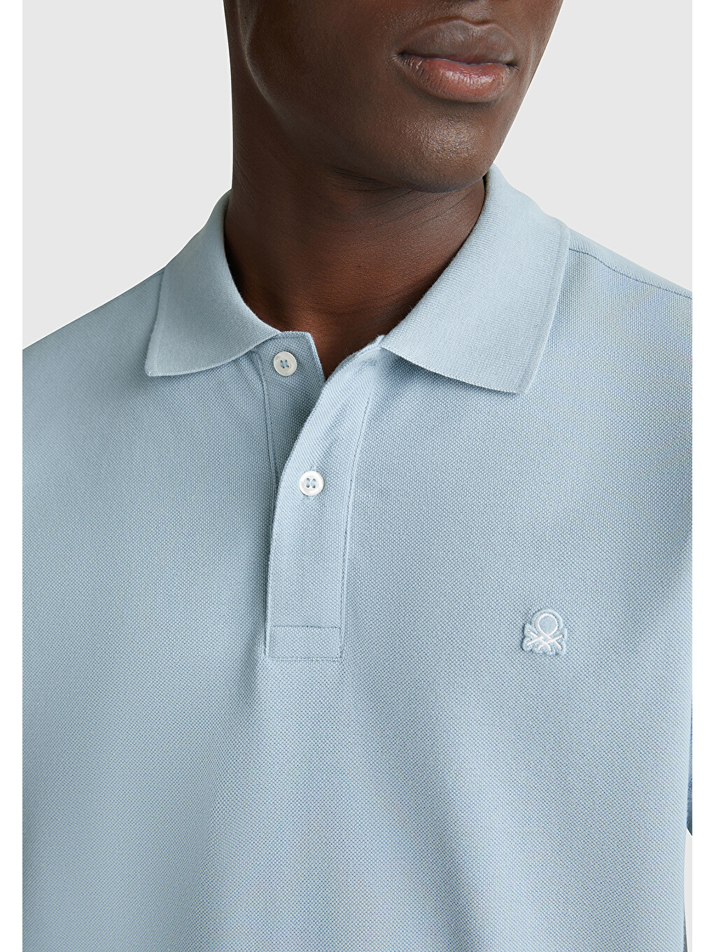 Erkek Mavi Regular Fit Kısa Kollu Polo Tişört-4