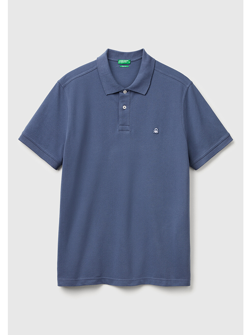 Turkuaz Erkek Havacı Mavi Regular Fit Kısa Kollu Polo Tişört-1