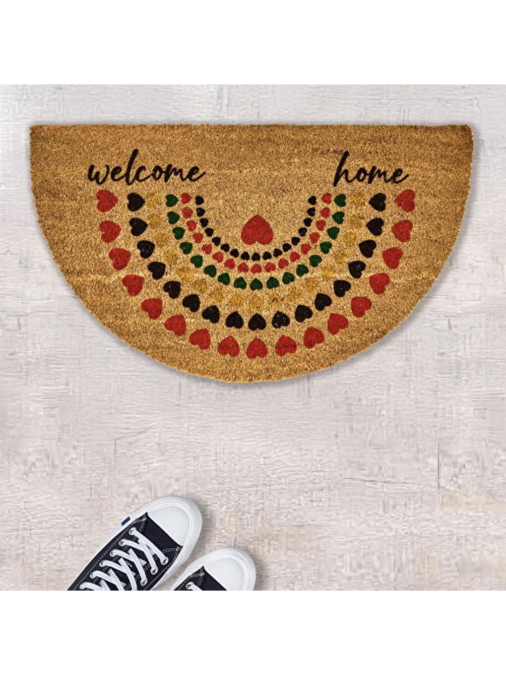 Karışık Sollen Koko Kapı Önü Paspası - Renkli - 45x75 cm