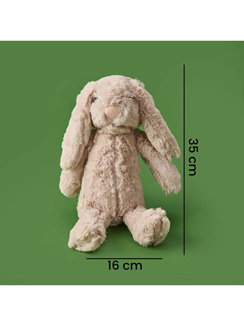 Soft Rabbit Figürlü Yastık - Bej - 16x35 cm-4