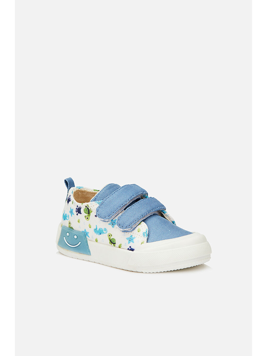 Mavi Luffy II Işıklı Erkek Bebek Jean Spor Ayakkabı-1