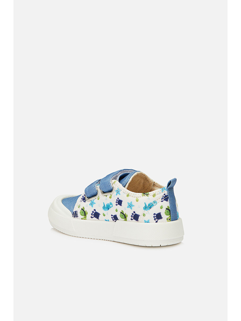 Mavi Luffy II Işıklı Erkek Bebek Jean Spor Ayakkabı-2