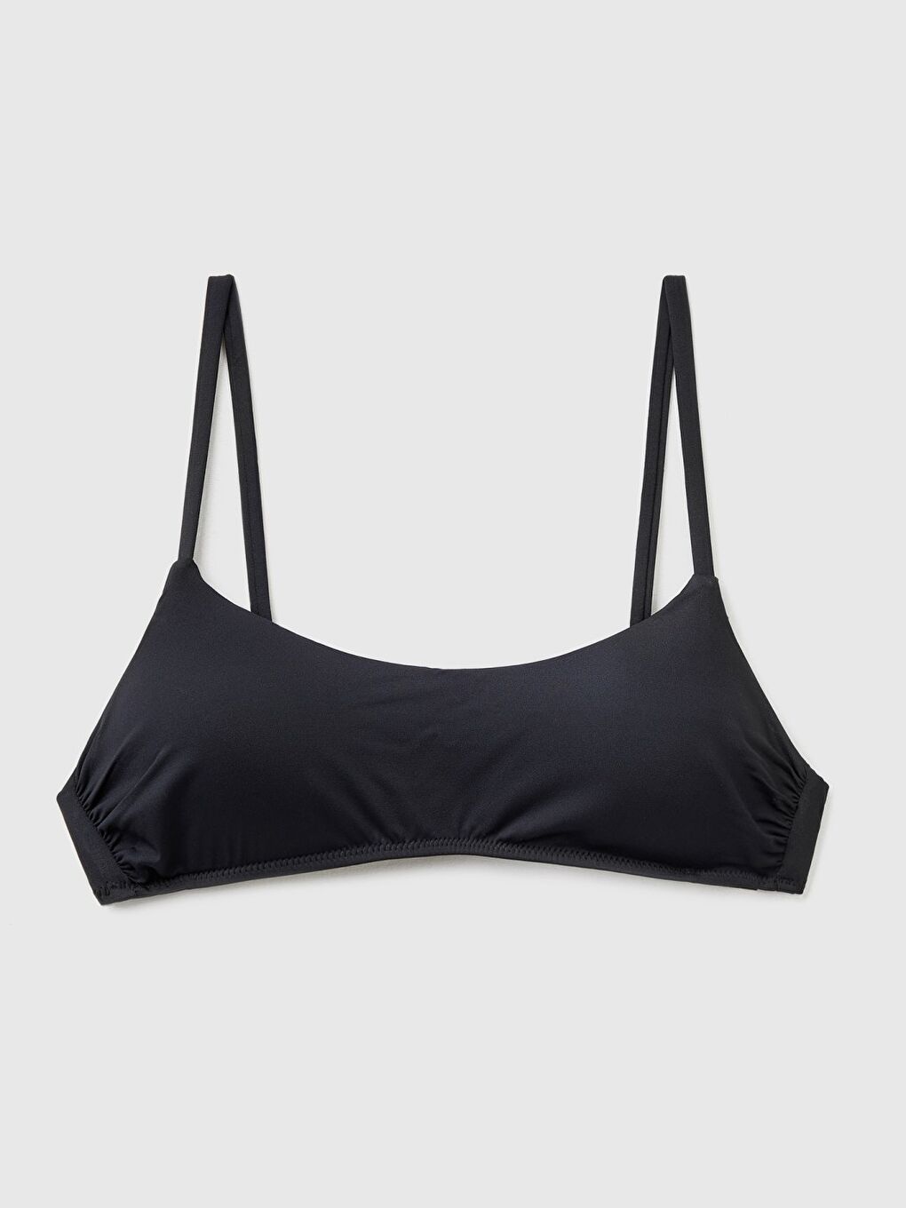 Kadın Siyah Arkadan Bağlamalı Ayarlanabilir Askılı Bikini Üstü