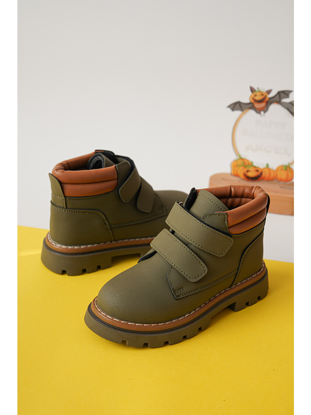 Haki D0cot33 Günlük Ortopedik Çocuk Unisex Soğuk Geçirmez Bot