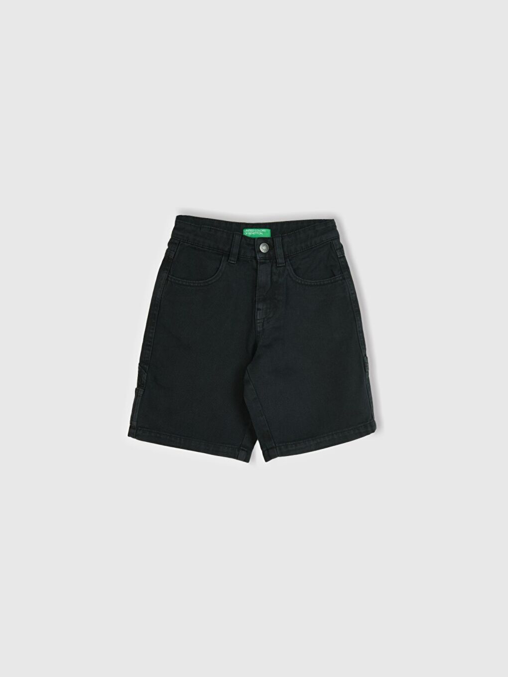 Erkek Çocuk Siyah Denim Bermuda Şort