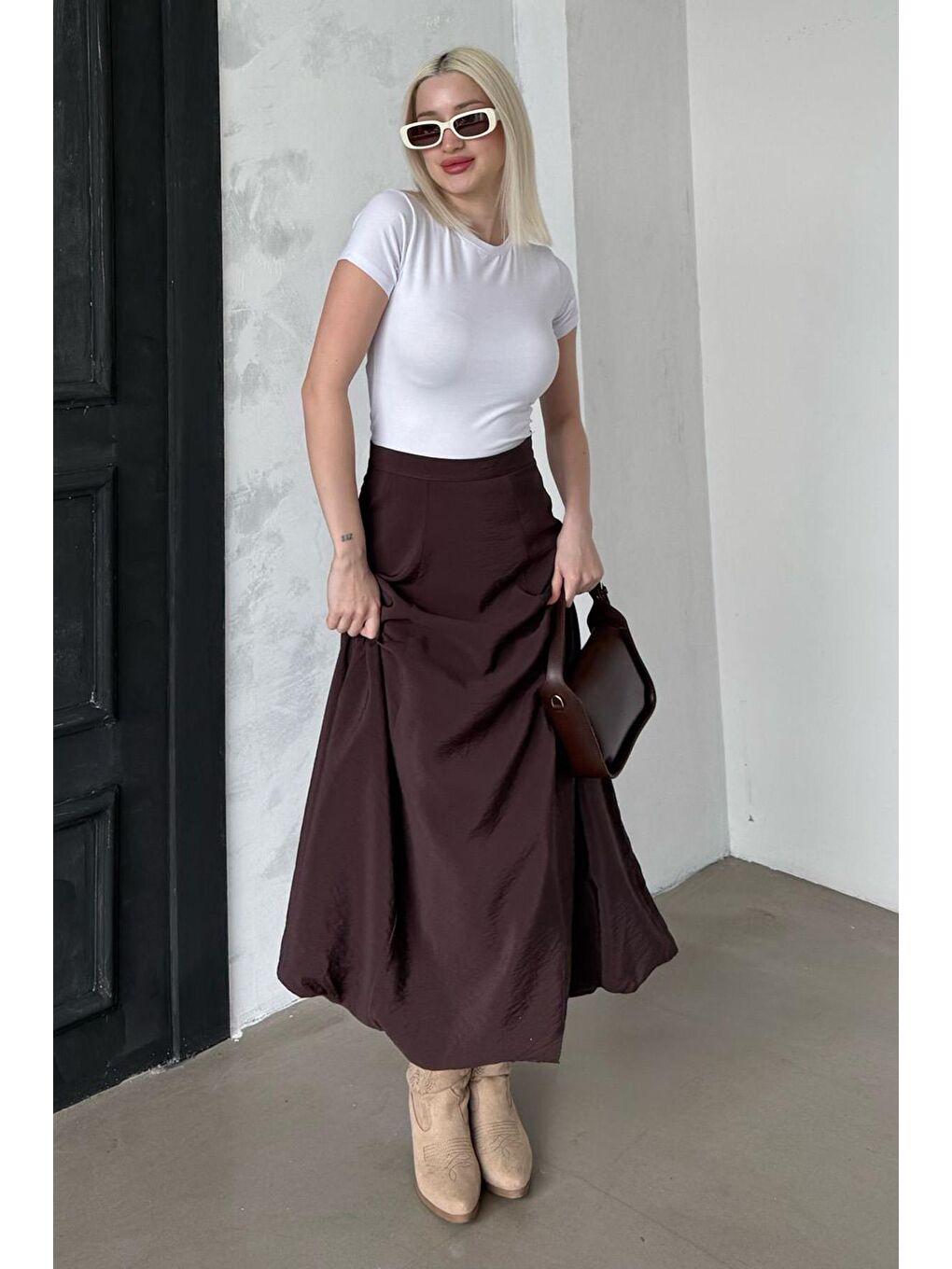 Kahverengi Balon Etek Mg2319-2