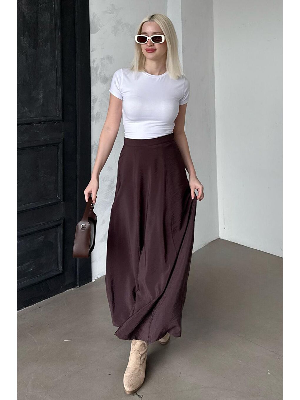 Kahverengi Balon Etek Mg2319-3