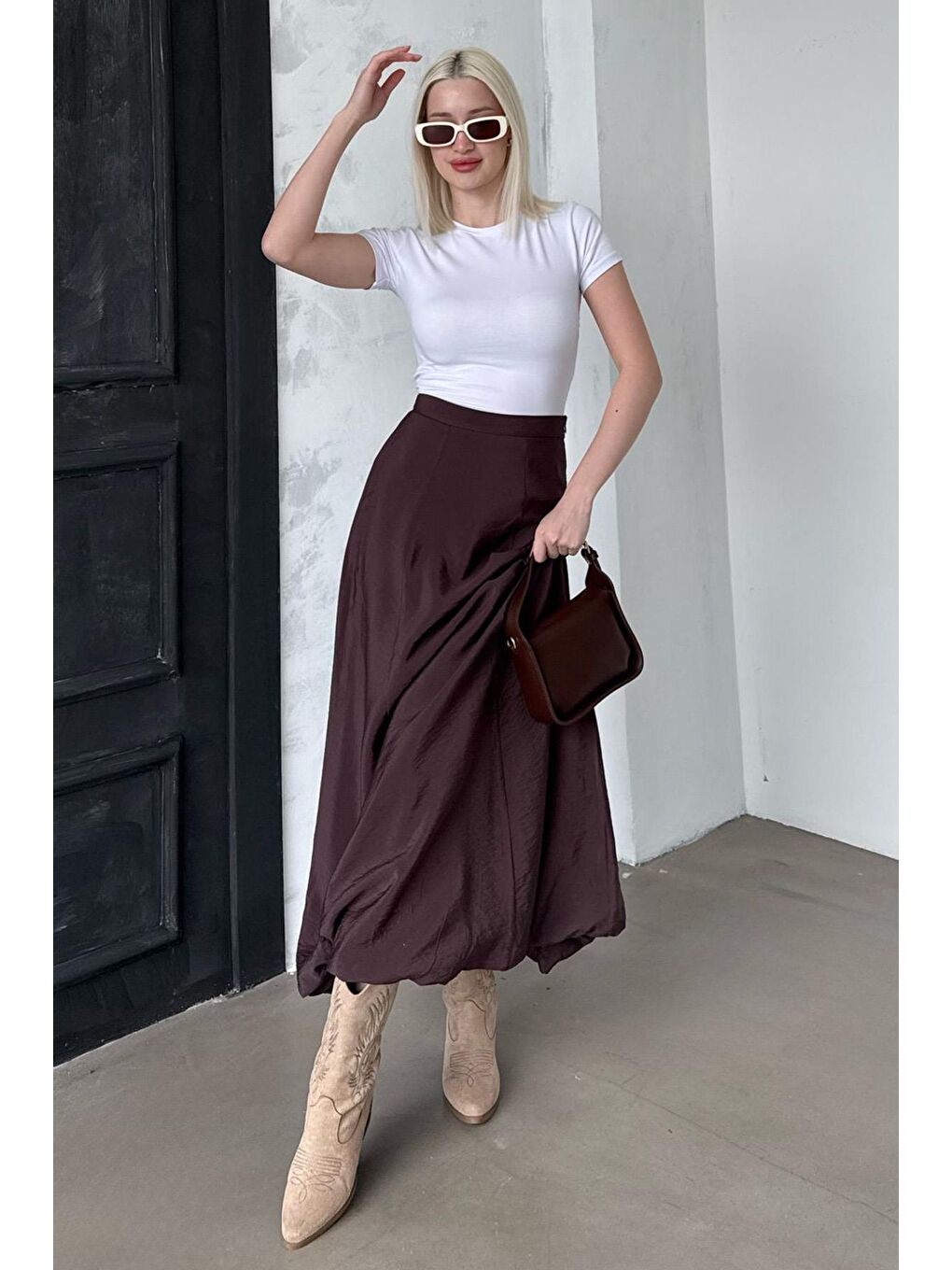 Kahverengi Balon Etek Mg2319-4