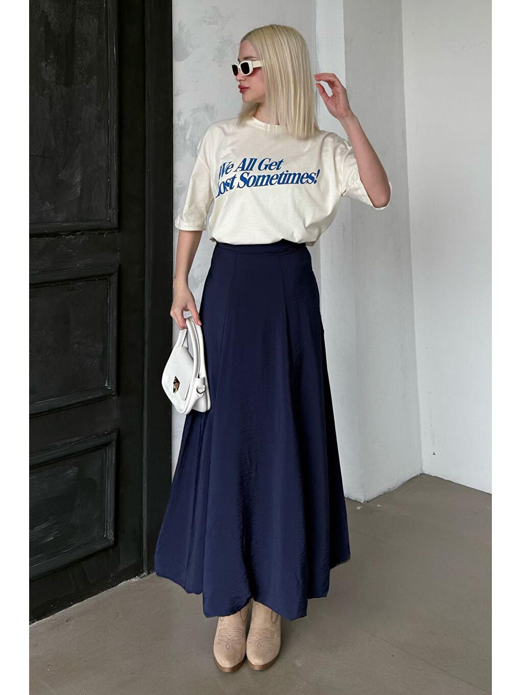 Lacivert Balon Etek Mg2319-2