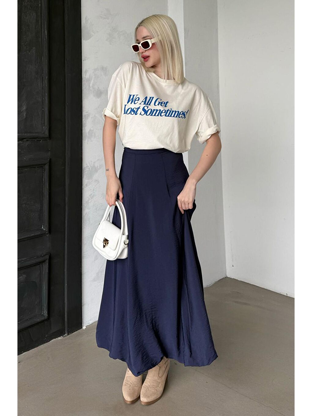 Lacivert Balon Etek Mg2319-4