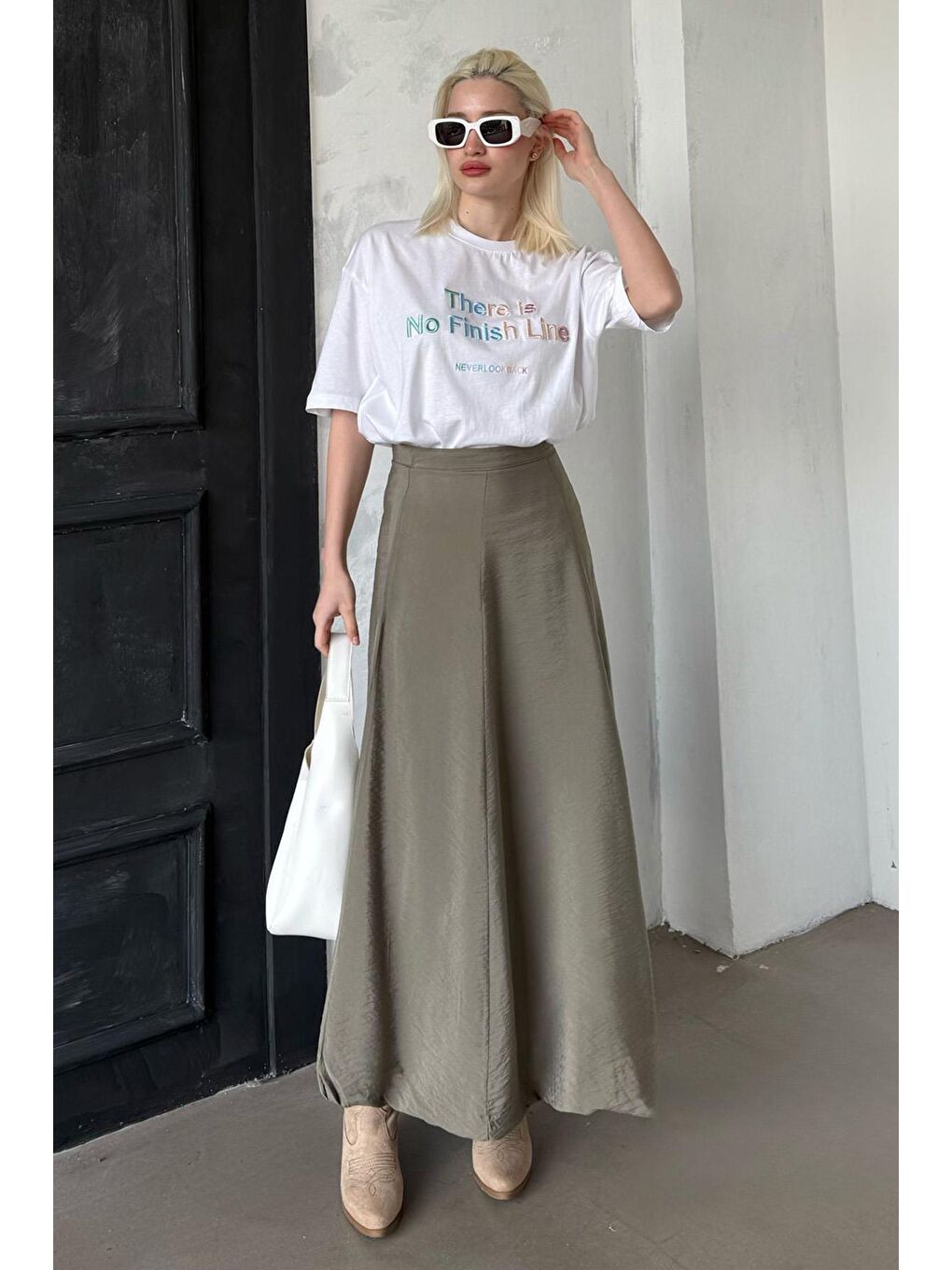 Yeşil Balon Etek Mg2319-4