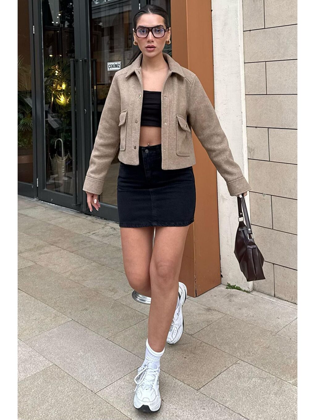 Siyah Jean Etek Mg2372-4