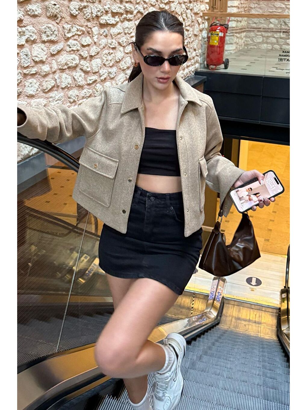 Siyah Jean Etek Mg2372-5